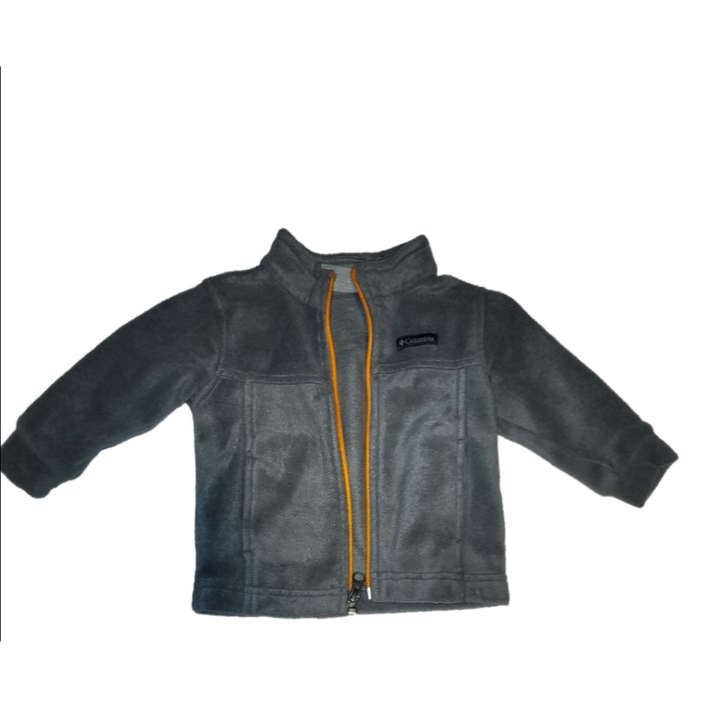 Infant Columbia Fleece Jacket Gray/Orange